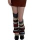 thumbnail image 1 of Women Fashion Leg Warmers Stripe Knit Long Leg Socks Warm Students Girls 90s Boot Socks Party Casual Y2K Streetwear Gift, 1 of 4