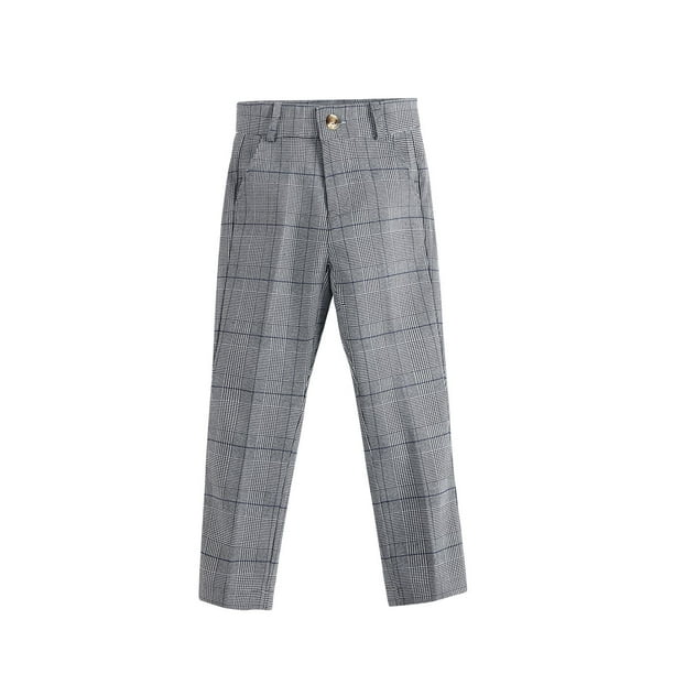 Ap Boys Mix N Match-Conjunto de ropa para niños, suéter de tres colores, Polo, pantalones y monos a cuadros estirados para bebés, otoño 2024, #7703