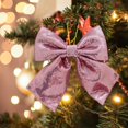 thumbnail image 1 of DIY Pajarita Decoración Lentejuelas Arco Brillo Adornos Escena decorativa Arreglo Accesorios Lentejuelas Arcos grandes para Navidad Hogar al aire rosado Soledad Lazos Grandes Lentejuelas, 1 of 10