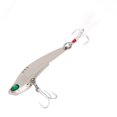 thumbnail image 3 of Accesorio de aparejos de anzuelo triple de pesca con cuchara de lentejuelas y cebo duro de Metal para agua salada (Plata-11g), 3 of 8