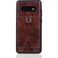 thumbnail image 2 of PU Leather Wallet Case for Samsung Galaxy S10 Plus Necklace Lanyard Case Cover with Card Holder Adjustable Detachable Anti-Lost Neck Strap Case for Samsung Galaxy S10 Plus,Brown, 2 of 14