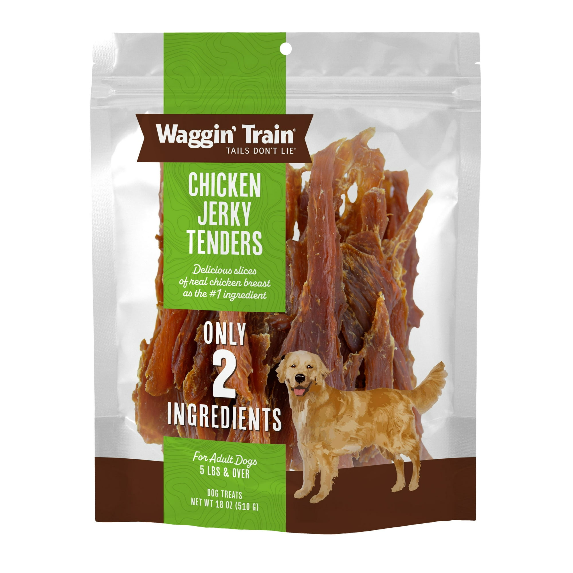 Waggin' Train High Protein Chicken Jerky Dog Treats, 18oz. Pouch