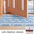 thumbnail image 3 of Boho Blue Geometric Ethnic Pattern Door Rugs,Washable Non Slip Door Mats Indoor,Decorative Door Mats,Entry Mat Indoor for Entrance,Bedroom,Kitchen,Bathroom,17"x30", 3 of 6