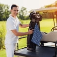 thumbnail image 6 of Easygdp Party Shark Cute Golf Towel 24x16in for Men and Women with Carabiner Clip for Easy Attachment, 6 of 8