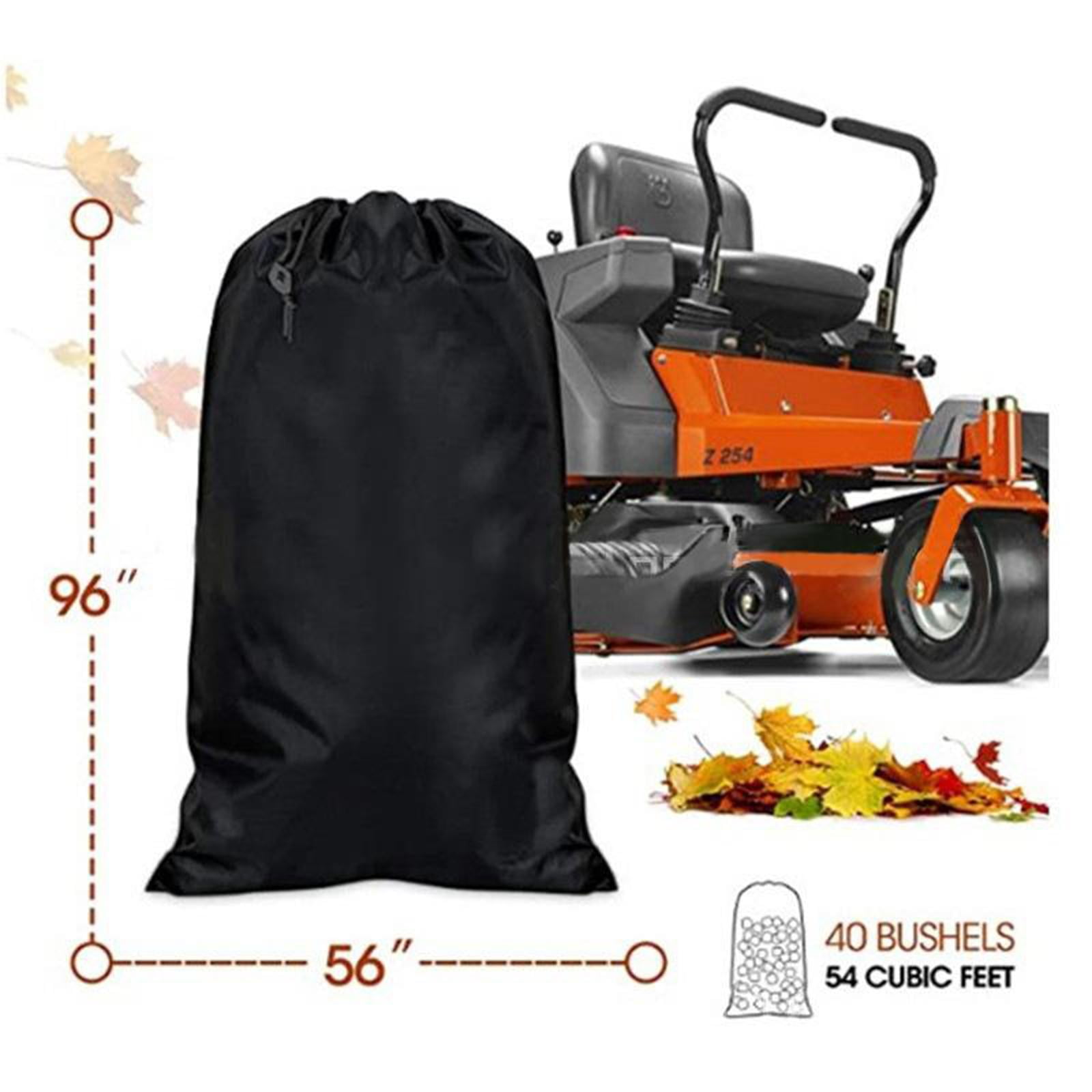 Leaf Bag for Lawn Tractor, Durable 54 Cu. Ft. Leaf Bags for Leaf Cleaning Leaf Collection Black