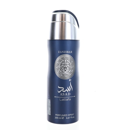 Asad Zanzibar By Lattafa, 6.7 oz Perfumed Deodorant Spray for Men