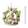 thumbnail image 2 of AZXY Easter House Ornaments for Tree, 2D Flat Acrylic Miniature Easter Hanging Decorations, Welcome Cottage with Easter Eggs Ornaments for Small Tree, Easter Party & Home Indoor Outdoor Decor, 2 of 7