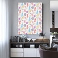 thumbnail image 3 of Lsque Pikmin Pattern Canvas Wall Art – 30x40in Decorative Picture, Contemporary Canvas Print for Home & Office（Vertical）, 3 of 8