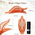 thumbnail image 4 of French Flat Hair Clips for Women - 6Pcs Flat Hair Claws for Thin Thick Hair Strong Hold No Slip Grip Hair Claw Clips for Women Girls (Polished(Highly saturated colors)), 4 of 12