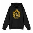 thumbnail image 4 of Harry Potter Hufflepuff Crest Long Sleeve Unisex Adult Hooded Sweatshirt-Medium, 4 of 7