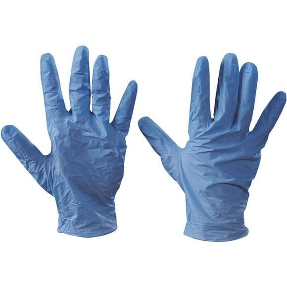Box Partners GLV2045L Blue Vinyl Gloves - 5 Mil - Powder Free - Large - Case of 100