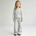 thumbnail image 7 of Angala 2 Piece Outfits For Girls Crew Neck Long Sleeve Bow Detail Sweatshirt With Pants Set Girls Fall Season Wear Clothes, 7 of 7