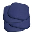 thumbnail image 3 of Sweet Home Collection Memory Foam Chair Pad/Seat Cushion with Non-Slip Backing (16"x16") Navy Set of 2, 3 of 3