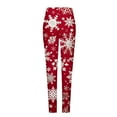 thumbnail image 4 of HUJlwoi Christmas Leggings for Women Printed High Waisted Soft Comfy Yoga Pants for Gym Workout Running Fashion Tights, 4 of 5