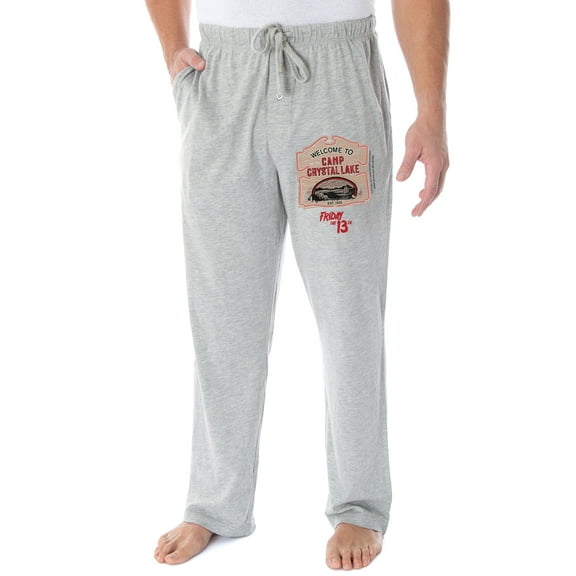 Friday The 13th Men's Welcome To Camp Crystal Lake Loungewear Pajama Pants