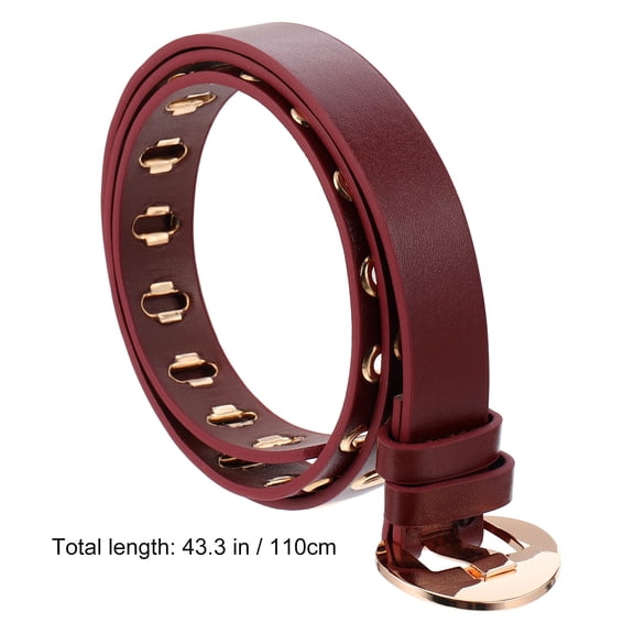 HOMEMAXS 1pc PU Leather Waist Belt Fashionable Leather Belt Waistband for Women Girls