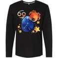 thumbnail image 3 of Inktastic Cancer Crab Constellation Zodiac Sign Illustration Long Sleeve T-Shirt, 3 of 5