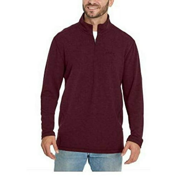 Orvis Mens Soft Quarter Zip Pullover (Dusty Maroon, Medium)