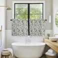 thumbnail image 5 of Blueberry 2 Panel Kitchen Curtains for Small Windows, Farmhouse Summer Fruit Green Botanical Bathroom Tier Curtain, Short Window Treatment for Bedroom/Living Room 55"x24", 5 of 8