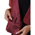 thumbnail image 5 of INSPIRE CHIC Women's Faux Fur Shawl Stole Winter 1920s Bridal Wedding Wrap XL Burgundy, 5 of 6