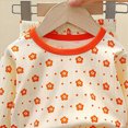 thumbnail image 6 of TOWED22 Fall Winter Outfit Infant Toddler 2Pcs Long Sleeve Graphic Pullover Top Round Neck Jogger Pants Cozy Clothes(Red,2-3 Y), 6 of 6
