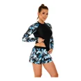 thumbnail image 1 of Traje De Baño Manga Larga Floral Para Mujer 2 Piezas, 1 of 8