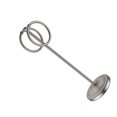 thumbnail image 2 of 1pc de acero inoxidable toalla de toalla móvil soporte de piso doble anillos de toalla, 2 of 3