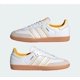 thumbnail image 2 of Adi-das Originals Men's Samba OG White Crew Yellow Sneakers ID1479, 2 of 6