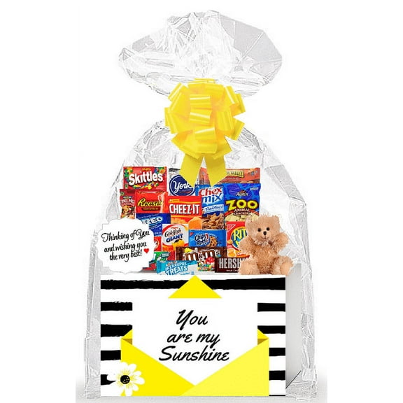 You are My Sunshine Thinking of You Cookies, Candy & More Care Package Assortment Variety Gift Box Bundle Set