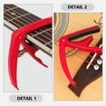 thumbnail image 3 of YSNOOWE 2Ud Accesorio Capo Rojo Para Guitarra Adaptable Para Guitarra Acústica Y Eléctrica Con Presión Equilibrada, 3 of 8