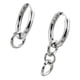 thumbnail image 5 of 1 par de bucles irregulares de plata Fernando Los anillos cuelgan los pendientes, 5 of 8