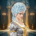 thumbnail image 3 of Marie Antoinette Powder Blue Adult Costume Wig, 3 of 3
