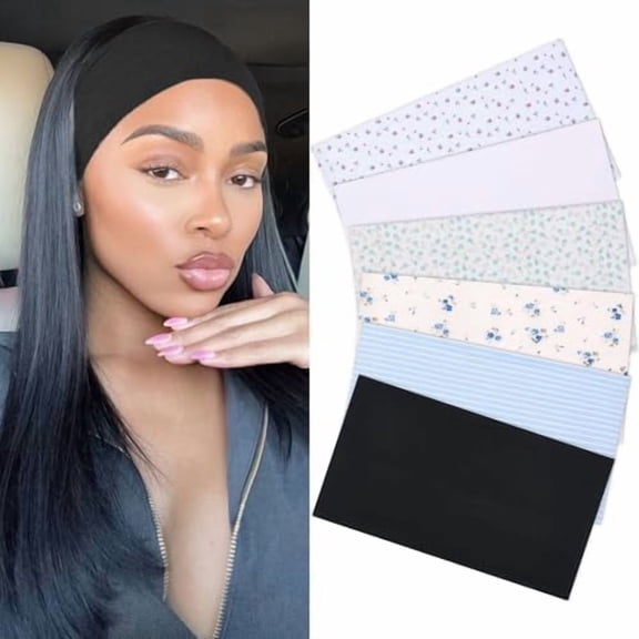 6 count Wide Headbands for Women Fashion Headband Crushed Flower Headband Boho Hair Band Turban Workout Hairband Accessories