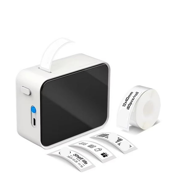 Mini Portable Thermal Printer Wireless Bluetooth Label Tag Maker for Home Office Labeling Sticker