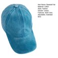 thumbnail image 7 of NUZYZ Extended Brim Adjustable Breathable Holes Baseball Hat Sunscreen Visor Unisex Washed Sun Hat Fashion Accessories, 7 of 7