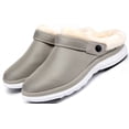 thumbnail image 5 of Womens Mens Comfort Slippers Winter Lined Clogs Non-slip Home House Slippers Slip on Garden Shoes Indoor Outdoor Beige, 5 of 6