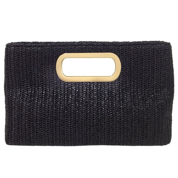 Top Handle Straw Clutch…