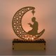 thumbnail image 3 of Decoraciones huecas de Eid Ramadán LED Tallado calado Lámpara de madera Lámpara de mesa duradera Manualidades, 3 of 10