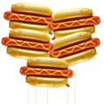 thumbnail image 1 of Globos de aluminio con helio para decoración de hamburguesas con salchichas, 5 unidades, GOTPASS, 1 of 5