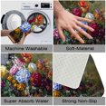 thumbnail image 3 of 1pc Bouquet of Flowers Absorbent Non-Slip Bathroom Thickened Flannel Rug Decor,Soft,Quick Drying,Suitable For Indoor/outdoor Use,Bathrooms,Bedrooms,Kitchens,Terrace,Laundry Rooms,16"x24", 3 of 9