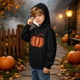 thumbnail image 5 of MKOSPLRT 3-14 Years Girls' Halloween Hoodie Kids Halloween Light Fleece Sweatshirts Spooky Season Graphic Pullover Tops with Pocket, 5 of 10