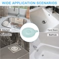 thumbnail image 5 of Uxcell Hair Drain Catcher, 5.51inch Tub Drain Covers with Handle, Lake Blue 4Pack, 5 of 6