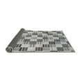 thumbnail image 2 of Ahgly Company Indoor Square Checkered Gray Modern Area Rugs, 7' Square, 2 of 4