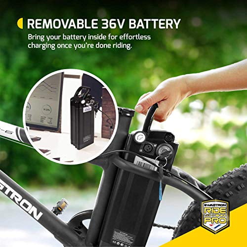 Swagtron EB6 Bandido Electric Bike, 350W, Removable Battery, Dual