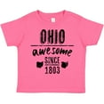 thumbnail image 3 of Inktastic Ohio Awesome Since 1803 Boys or Girls Toddler T-Shirt, 3 of 5