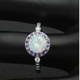 thumbnail image 6 of Fire Opal Statement Ring for Women Purple Cz Ginger Lyne Collection, 6 of 6