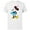 White, variant on Disney Minnie Mouse in Pillbox Flower Hat - Short Sleeve Cotton T-Shirt for Adults - Customized-Athletic Heather
