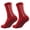 Red, variant on 6Pcs Anti Slip Grip Mid Calf Soccer Socks, Cushioned Breathable Football Sports Training Socks for Men