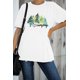 thumbnail image 1 of ABPHQTO Camiseta blanca con gráfico I Love Camping Green Tree para mujer, 1 of 5