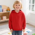 thumbnail image 3 of Girls Hoodies Kids Clothes Girls Hoodies & Sweatshirts Long Sleeve Pullover Solid Casual Outerwear Cozy Lined Hooded Sweater for Toddler to, 3 of 5